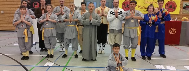 Erste Kung Fu Turnier des Vereins gleich international